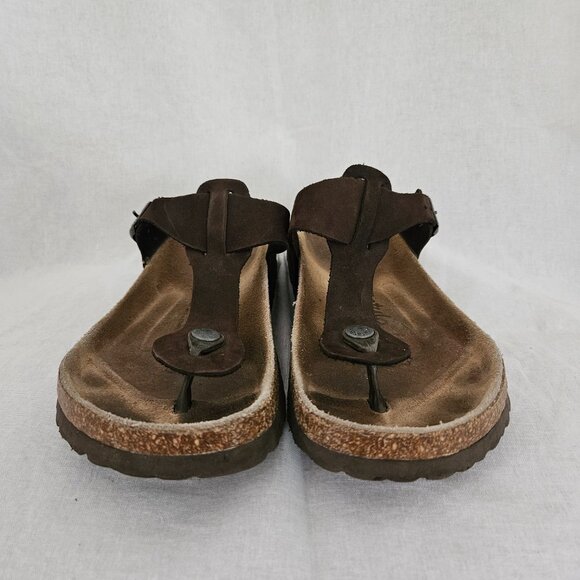 Betula Licensed by Birkenstock Brown Suede Thong Sandals - US 8 - Picture 2 of 12